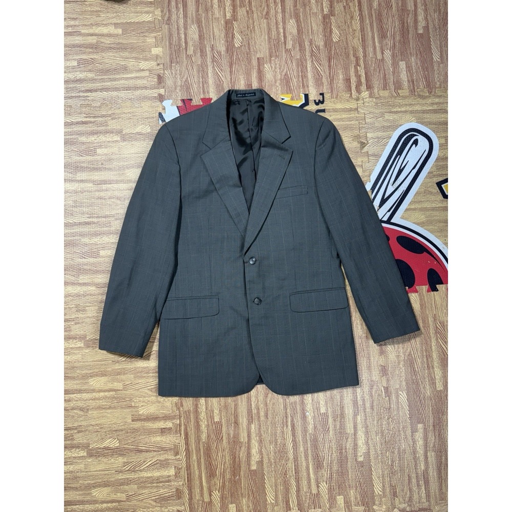 Savile‎ Row S/R Suit coat green windowpane L42